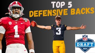 2024 NFL Draft Top 5 Defensive Backs [upl. by Ainak656]