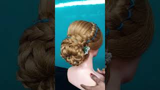 Bridal hairstylepatlebalokeliyehairstyle song basic [upl. by Nauqram862]