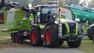 Claas Xerion 5000 VC Trac met Jenz houtchippen Trekkerweb [upl. by Stefan]