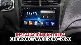 Chevrolet Aveo 2018  2022 Instalación de Pantalla  GADGETSTYLE [upl. by Ayanet416]