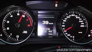 2013 Audi A5 Coupé 20 TFSI quattro 225 HP 0100 kmh amp 0100 mph Acceleration GPS Measurement [upl. by Salamanca]