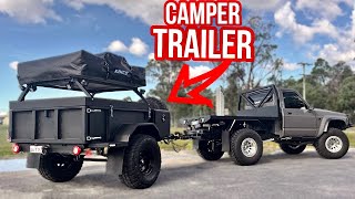 DIY CAMPER TRAILER IS FINISHED How Much Does It Weigh FIRST DRIVE 🔥 [upl. by Ilrak]