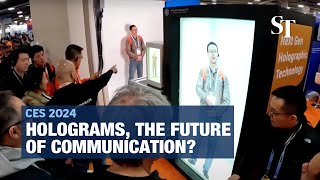 CES 2024 Holograms the future of communication [upl. by Navaj]