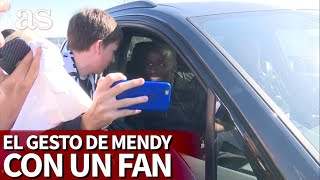 El feo gesto de MENDY con un fan que le pidió que mandara un saludo en un vídeo  Diario AS [upl. by Yelsnia]