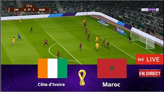 Match Côte dIvoire vs Maroc en direct aujourdhui match amical match complet Gameplay PC [upl. by Yawnoc497]