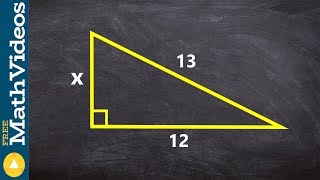 Finding the missing length of a triangle using pythagorean theorem [upl. by Einegue]