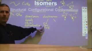 Structural configurational stereo and conformational isomers 3D organic [upl. by Ruttger]