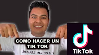 Como hacer tik tok con fotos de tu galeria audio y texto [upl. by Ybab159]