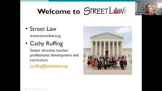 Street Law Webinar Materials for Law Elective AtHome Learning [upl. by Harehs]