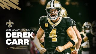 Derek Carr 2023 NFL Season Highlights  New Orleans Saints [upl. by Jairia]