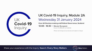 UK Covid19 Inquiry  Module 2A Hearing PM  31 January 2024 [upl. by Korrie]