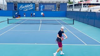 Tiafoe amp Shapovalov Intense Practice  Court Level 4K 60fps 2024 [upl. by Zoara]