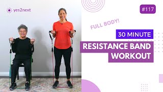 30 MIN RESISTANCE BAND WORKOUT for Beginners Seniors  Elastic Exercise Band Workout [upl. by Charlean220]