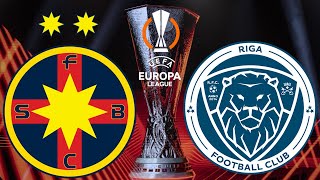 FCSB VS RIGAS  EUROPA LEAGUE 202425 [upl. by Pickens]