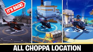 All CHOPPA locations in Fortnite Chapter 2 Remix [upl. by Naves]