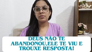 DEUS TRAZ FORÇAS PARA VOCÊELE TE VIU E NÃO VAI DEIXAR TUA HISTÓRIA TERMINAR ASSIM [upl. by Yance]