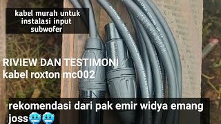 TERNYATA SEPERTI INI KARAKTER KABEL MIC ROXTONE MC002 [upl. by Acirred142]