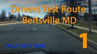 Maryland MVA Driving Test Route  Beltsville [upl. by Adnorahs706]