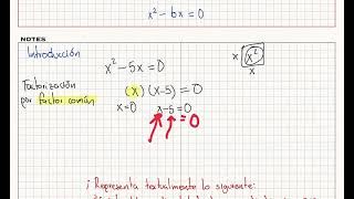 Resolver ecuaciones cuadráticas de la forma ax2bx0 [upl. by Wickner564]