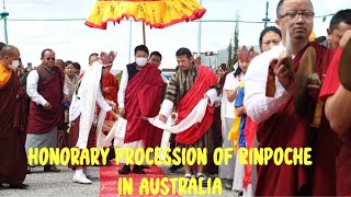 Honorary Procession Of Rinpoche In Australia  Reception Of Rinpoche In Perth Australia  Bhutan [upl. by Pack]