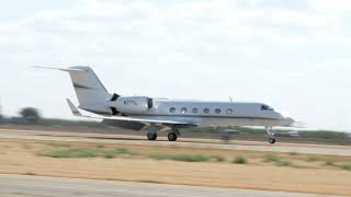 4K Gulfstream G450 Landing [upl. by Cleave723]