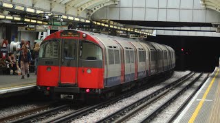 2 London Underground Picadilly Line 1973 stocks arrivedepart Hammersmith [upl. by Polk]