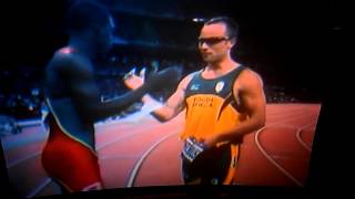 Kirani James GRN amp Oscar Pistorius RSA sportsmanship [upl. by Gaulin]