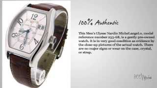 Ulysse Nardin MicheLangeLo 23368 Big Date Automatic Watch [upl. by Jenilee341]