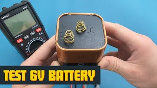 How To Test 6V Battery With Multimeter [upl. by Lisha]