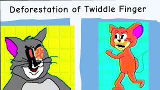 Deforestation of Tom Vs Deforestation of Jerry fnf Twiddle finger [upl. by Gargan2]