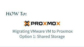 Migrating Vmware VM to Proxmox with shared storage [upl. by Ahsekyt]