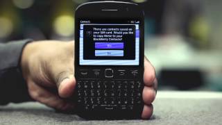 EE  Blackberry 9720  Copy contacts from SIM to device [upl. by Poole]