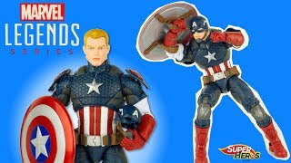 Captain America Marvel Legend Series Figurine Jouet Super Heros et Compagnie Toy Review Youtube Kids [upl. by Zeret]