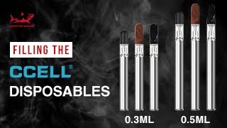 How to Fill the CCELL Glass Disposable Vaporizer Pen [upl. by Sarina]