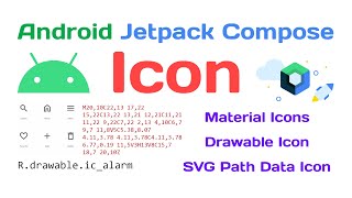 Part 7  Android Jetpack Compose Master Course Icon Material  Drawable  SVG path data [upl. by Lieberman331]