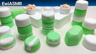 baking soda ASMR  satisfying crushing green [upl. by Ielak]