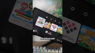 EU DESBLOQUEEI O MEU NINTENDO SWITCH nintendoswitch switch console [upl. by Armahs]