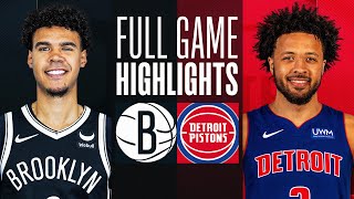 NETS at PISTONS  FULL GAME HIGHLIGHTS  December 26 2023 [upl. by Nalliuq]