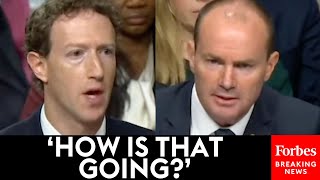 Applause Breaks Out When Mike Lee Zings Mark Zuckerberg During Senate Hearing With Social Media CEOs [upl. by Rutan]