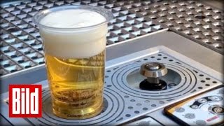 Bier zapfen in 6 Sekunden  Innovation aus den USA  Pils  saufen  Party [upl. by Balliett]