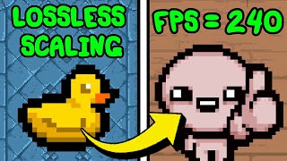 How To FIX Visual Lag In Modded Isaac Using Lossless Scaling [upl. by Eioj]