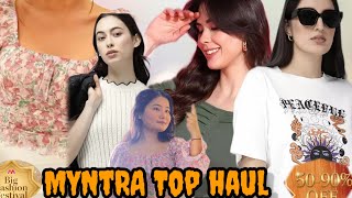 Myntra top Haul under Rs600festive season [upl. by Nylle]