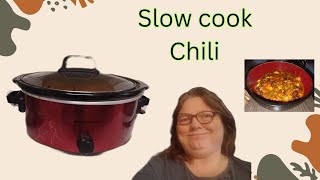 cooking Chili in the slow cooker [upl. by Stedmann]