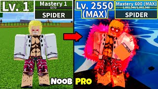 Beating Blox Fruits as Doflamingo Lvl 0 to Max Lvl Full Human v4 Awakening Noob to Pro Blox Fruits [upl. by Irbmac671]