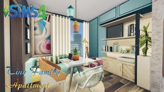 THE SIMS 4  Tiny Family Apartment  No CC  Stop Motion [upl. by Astor]