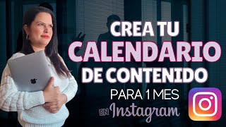 🚨 Crea tu CALENDARIO de contenido para 1 mes en 30 minutos [upl. by Der891]