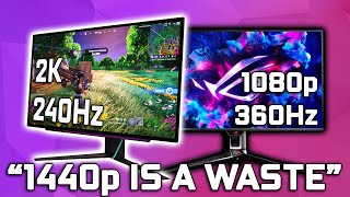 Is 1440p A Waste  1080p vs 1440p Monitors [upl. by Anerul495]