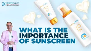 Why you should always wear sunscreen SUNSCREEN BENEFITS FOR SKIN  Dermatologist skincare [upl. by Hola670]