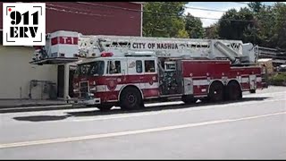 Nashua NH Engine 3 and Tower 1 Responding [upl. by Amaryl980]