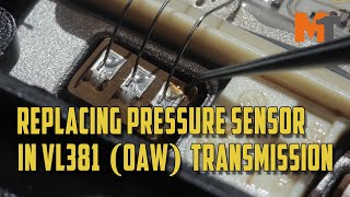 Replacing pressure sensor in VL381 0AW transmission Multitronic repair [upl. by Penelopa148]